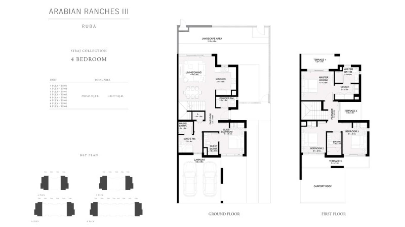 Ruba Townhouses Phase 2 Arabian Ranches 3-ruba-towenhouse-plan1.jpg